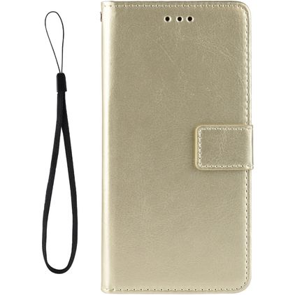 Mobigear Wallet LG K51s Hülle Klapphülle Geldbörse - Gold