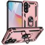 Mobigear Armor ring Samsung Galaxy A37 Hülle Hardcase Backcover Stoßfest mit Ringhalter - Roségold