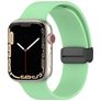 Mobigear Sport Mag Silikon Apple Watch Armband Magnetverschluss - 49/46/45/44 mm - Pastellgrün