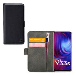 Mobilize Classic Gelly Wallet Vivo Y33s Hülle Klapphülle Geldbörse - Schwarz