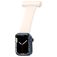 Mobigear Clip Schwesternuhr Apple Watch Armband Pin-Verschluss - 49/46/45/44 mm - Weiß