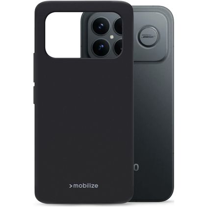 Mobilize Rubber Gelly POCO F8 Ultra Hülle Flexibles TPU Backcover - Schwarz