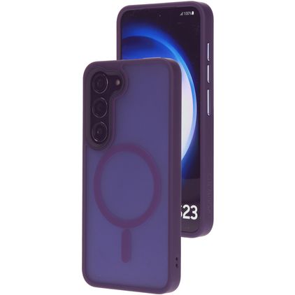 Mobiparts Hardcover Samsung Galaxy S23 MagSafe Hülle Hardcase Backcover - Satin Purple
