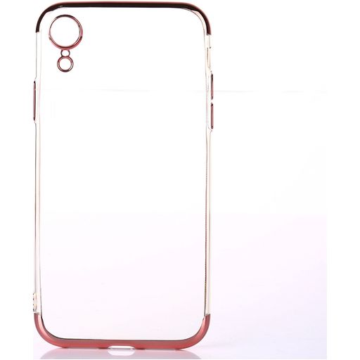 Mobigear Royal iPhone XR Hülle Flexibles TPU Backcover - Transparent / Roségold