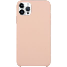 Mobigear Rubber Touch iPhone 15 Pro Max Silikon Hülle Backcover - Pastellrosa