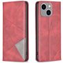 Mobigear Rhombus Slim iPhone 15 Plus Hülle Klapphülle - Rot