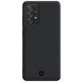 Valenta Snap Samsung Galaxy A72 Hülle Echtes Leder Backcover - Schwarz