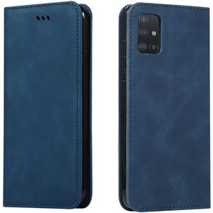 Mobigear Retro Slim Samsung Galaxy A51 Hülle Klapphülle - Blau