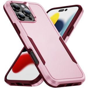 Mobigear Heavy Armor iPhone 16 Pro Hülle Hardcase Backcover Stoßfest - Pink