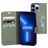 Mobiparts Classic Wallet iPhone 13 Pro Hülle Klapphülle Geldbörse - Stone Green