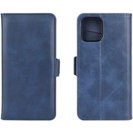 Mobigear Slim Magnet iPhone 12 Pro Hülle Klapphülle Geldbörse - Blau