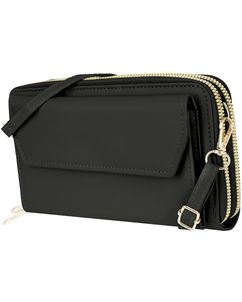 Antonio Fonzo Crossbody Clutch Handytasche - Large - Schwarz