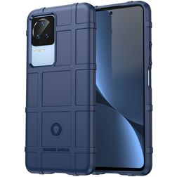 Mobigear Rugged Shield POCO F4 Hülle Flexibles TPU Backcover Stoßfest - Blau