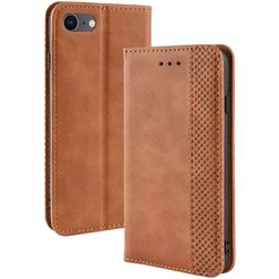 Mobigear Sensation iPhone 8 Hülle Klapphülle Geldbörse - Cognac