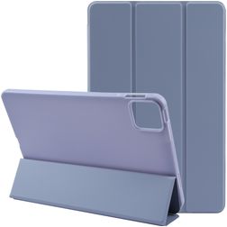 Mobigear Tri-Fold Gel iPad Air 11 Zoll (2024) Hülle TPU,Kunstleder Klapphülle - Lila