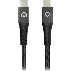Mobilize Strong Nylon USB-C auf USB-C Kabel 2 Meter - Schwarz