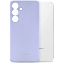 Mobilize Rubber Gelly Samsung Galaxy S24 Plus Hülle Flexibles TPU Backcover - Pastel Purple