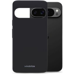 Mobilize Rubber Gelly Google Pixel 9 Pro XL Hülle Flexibles TPU Backcover - Schwarz