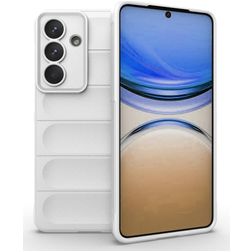 Mobigear Bumpy Samsung Galaxy S26 Plus Hülle Flexibles TPU Backcover - Weiß