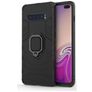 Mobigear Armor Ring Samsung Galaxy S10 Plus Hülle Hardcase Backcover Stoßfest mit Ringhalter - Schwarz