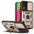 Mobigear Armor Ring Cam Slide Samsung Galaxy M53 Hülle Hardcase Backcover Stoßfest mit Ringhalter - Gold