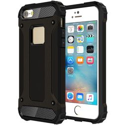 Mobigear Outdoor iPhone 5S Hülle Hardcase Backcover Stoßfest - Schwarz