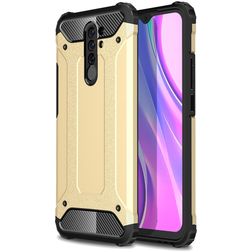 Mobigear Outdoor Xiaomi Redmi 9 Hülle Hardcase Backcover Stoßfest - Gold