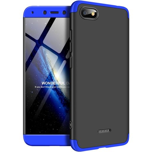 Mobigear TriGuard Xiaomi Redmi 6A Hülle Hardcase Backcover - Schwarz / Blau