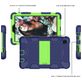 Mobigear ShieldStand Samsung Galaxy Tab A7 Lite Stoßfeste Hardcase Hülle + Ständer - Blau / Grün