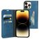 Mobiparts Classic Wallet iPhone 14 Pro Max Hülle Klapphülle Geldbörse - Steel Blue