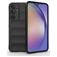 Mobigear Bumpy Samsung Galaxy A35 Hülle Flexibles TPU Backcover - Schwarz