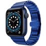 Mobigear Madrid Edelstahl Apple Watch Armband Faltschließe - 42/41/40/38 mm - Blau