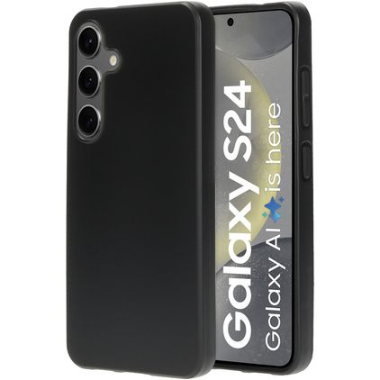 Mobiparts Classic Samsung Galaxy S24 Hülle Flexibles TPU Backcover - Matt Black