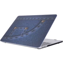 Mobigear Denim MacBook Pro 15 Zoll (2016-2019) Hardcase Hülle MacBook Case - Model 4 - Model A1707 / A1990