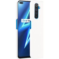 Mobigear Croco Realme X50 Pro Hülle Hardcase Backcover - Weiß