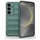 Mobigear Bumpy Samsung Galaxy S25 Hülle Flexibles TPU Backcover - Grün