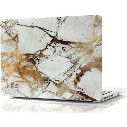 Mobigear Marble MacBook Pro 13 Zoll (2012-2015) Hardcase Hülle MacBook Case - Braun - Model A1425 / A1502