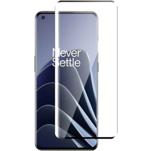 Mobigear Premium OnePlus 10 Pro Panzerglas Gehärtetes Glas Displayschutz - Hüllenfreundlich - Schwarz