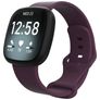 Mobigear Sport Dual Silikon Fitbit Sense Armband Drückerschließe - Lila