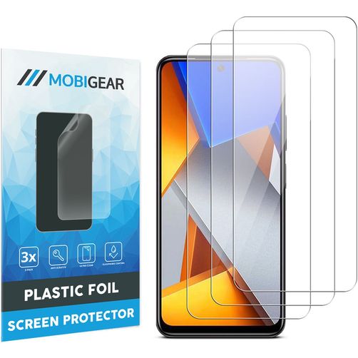 Mobigear POCO M4 Pro 4G Displayschutz Schutzfolie - Hüllenfreundlich (3er Pack)