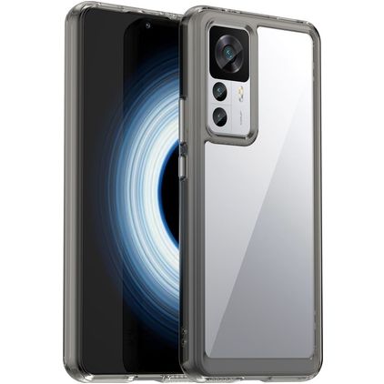 Mobigear Crystal Xiaomi 12T Hülle Hardcase Backcover - Transparent / Grau