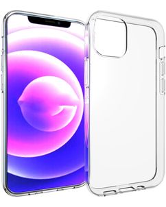 Mobigear Basics Durchsichtig iPhone 13 Mini Hülle Flexibles TPU Backcover - Transparent