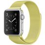Mobigear Color Loop Milanaise Apple Watch Armband Magnetverschluss - 49/46/45/44 mm - Gelb