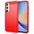 Mobigear Brushed Slim Samsung Galaxy A35 Hülle Flexibles TPU Backcover - Rot