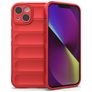 Mobigear Bumpy iPhone 14 Hülle Flexibles TPU Backcover - Rot