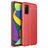 Mobigear Luxury Samsung Galaxy A03s Hülle Flexibles TPU Backcover - Rot