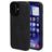 Mobiparts Classic iPhone 16 MagSafe Hülle TPU,Kunstleder Backcover - Graphite Black