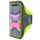 Mobiparts Comfort Fit Handyhalterung Joggen iPhone 11 Sporthülle Neopren Sportarmband - Neon Green