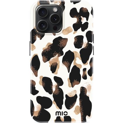 MIO iPhone 15 Pro MagSafe Hülle Hardcase Backcover - Leopard