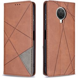 Mobigear Rhombus Slim Nokia G20 Hülle Klapphülle - Braun
